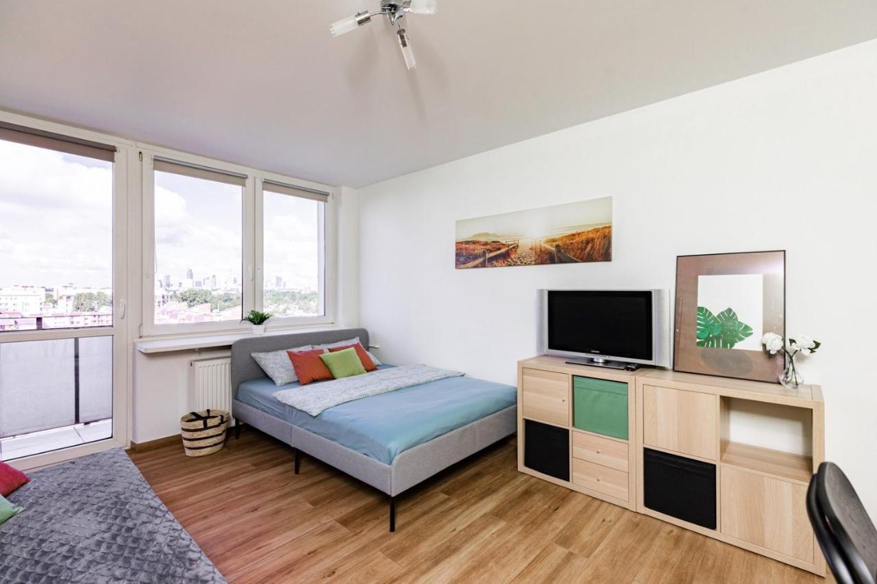 Superapart Saska 48A, Sleek 6Th-Floor Studio With Balcony & Elevator Access Варшава Экстерьер фото
