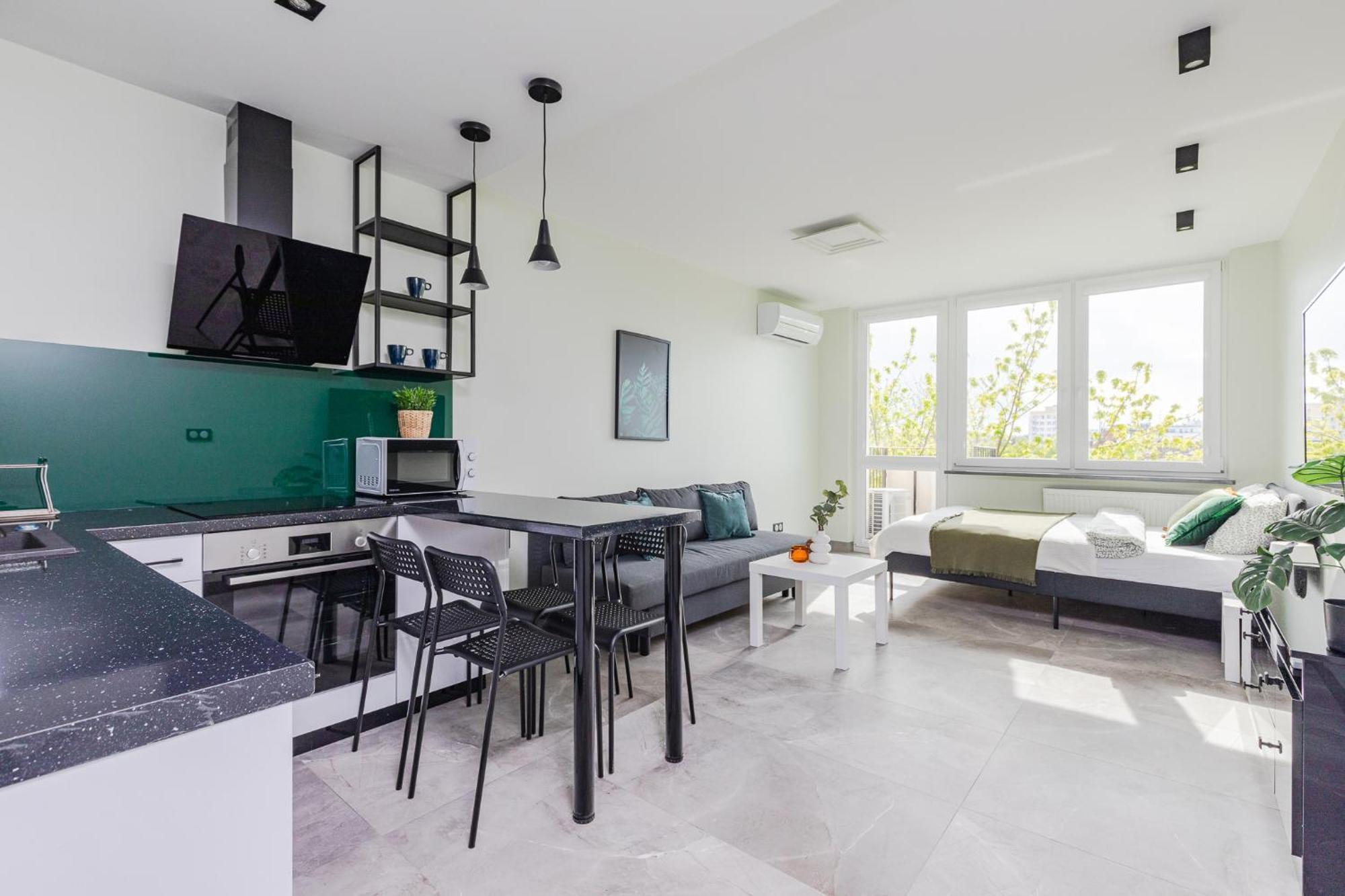 Superapart Saska 48A, Sleek 6Th-Floor Studio With Balcony & Elevator Access Варшава Экстерьер фото
